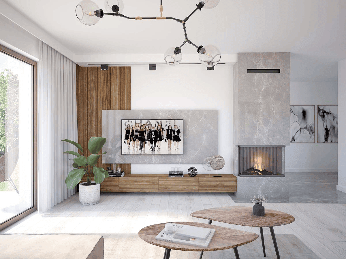 wizualizacja domu jednorodzinnego Mokka 7