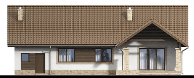elewacja tylna domu jednorodzinnego Mokka 8