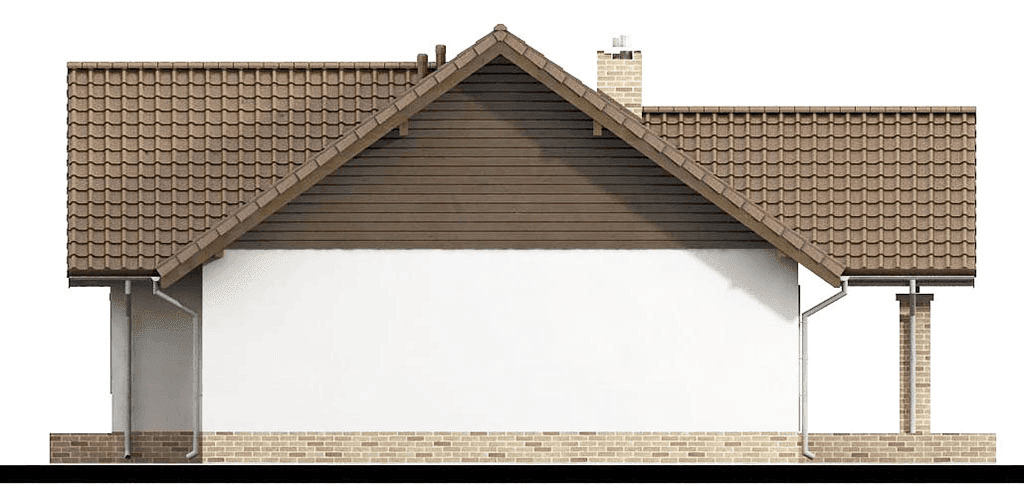 elewacja lewa domu jednorodzinnego Mokka 8