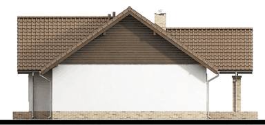 elewacja lewa domu jednorodzinnego Mokka 8