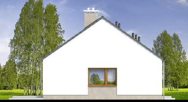 elewacja lewa domu jednorodzinnego Mokka minimo