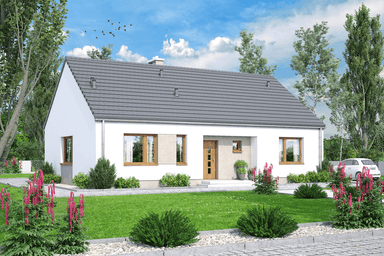 wizualizacja domu jednorodzinnego Mokka minimo