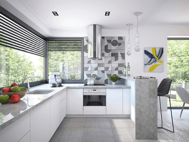 Wizualizacja domu jednorodzinnego Mokka Modern