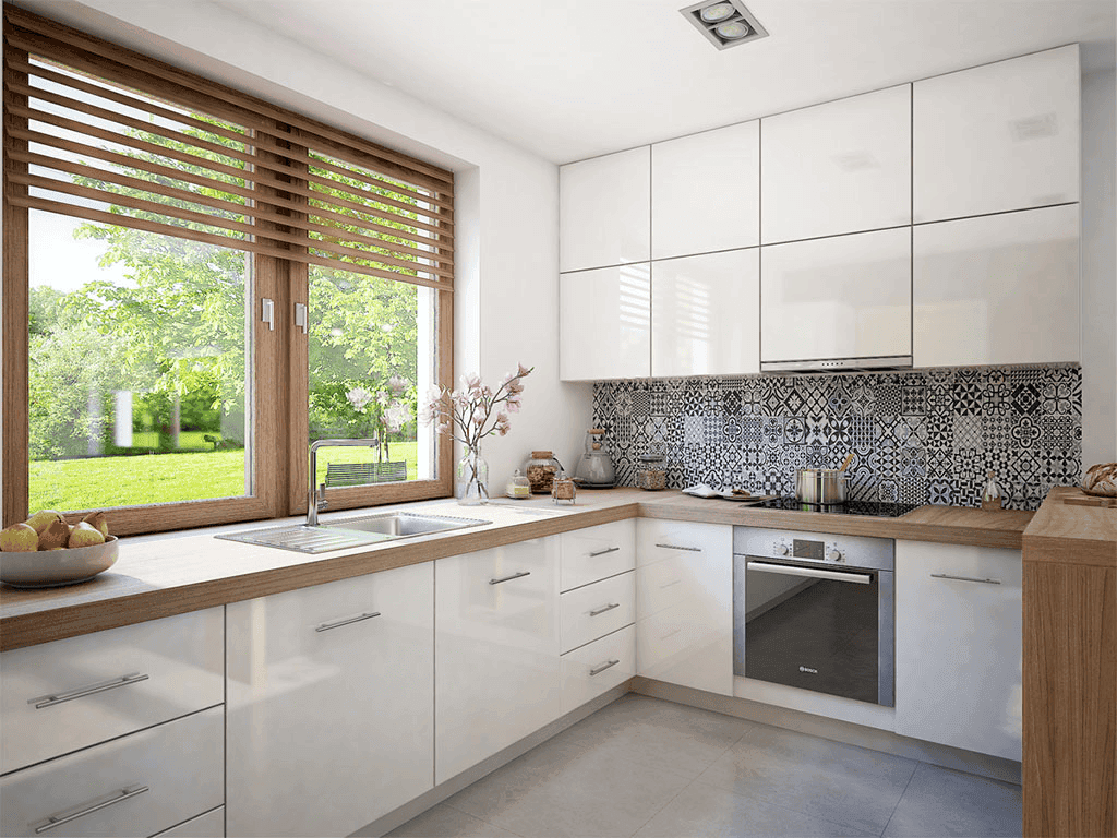 Wizualizacja domu jednorodzinnego Mokka - strop drewniany