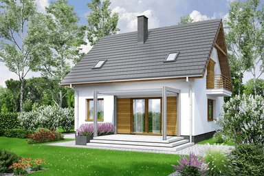 wizualizacja domu jednorodzinnego Monte 3