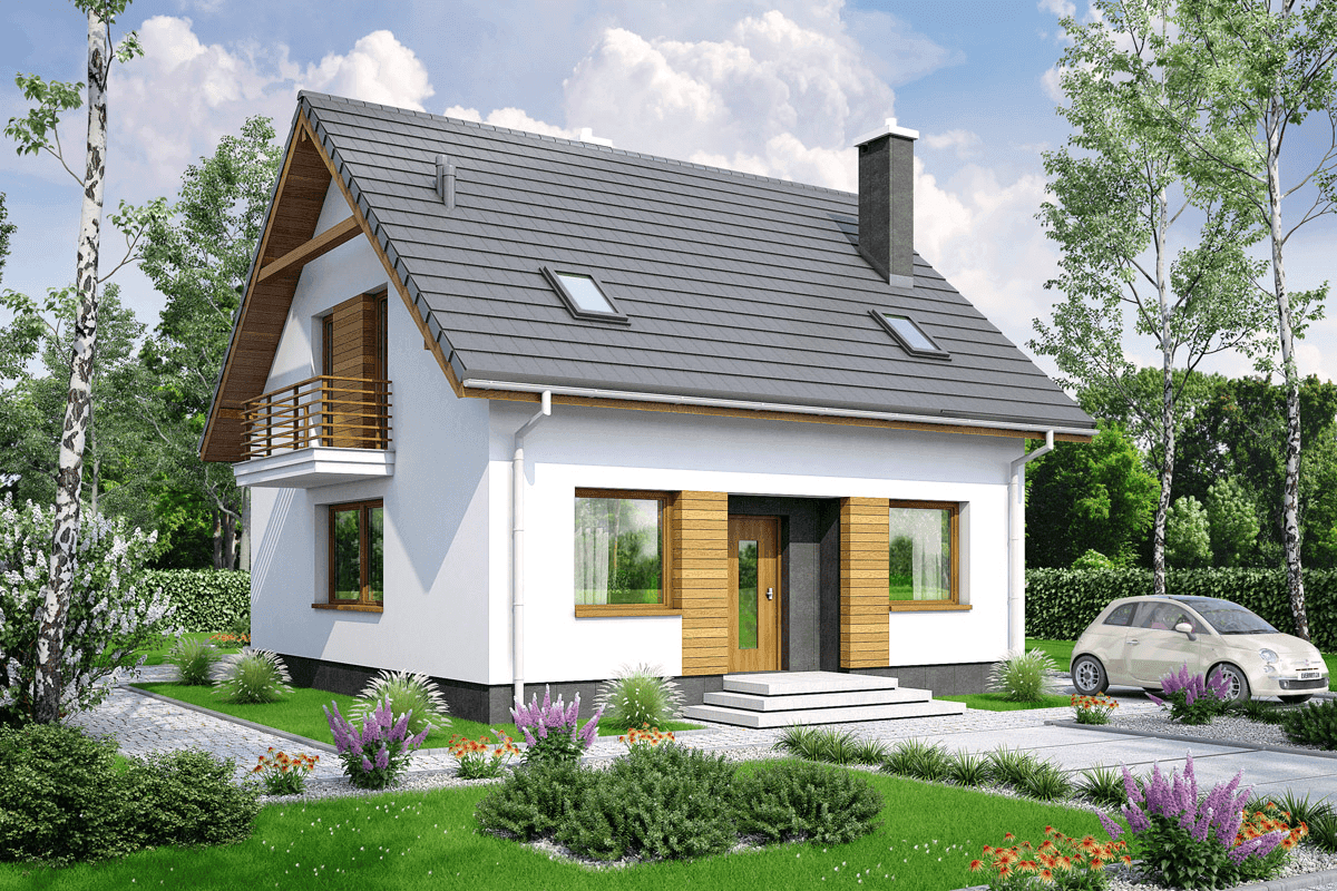 wizualizacja domu jednorodzinnego Monte 3