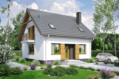 wizualizacja domu jednorodzinnego Monte 3