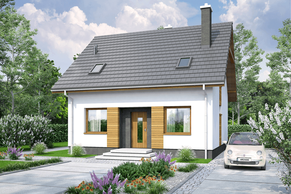 wizualizacja domu jednorodzinnego Monte 3