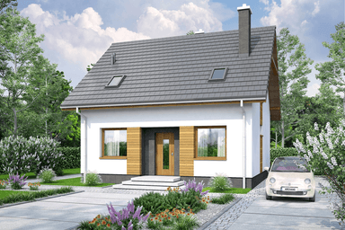 wizualizacja domu jednorodzinnego Monte 3