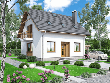 Wizualizacja domu jednorodzinnego Monte 4