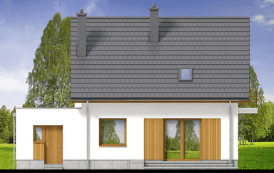 Elewacja tylna domu jednorodzinnego Monte 5