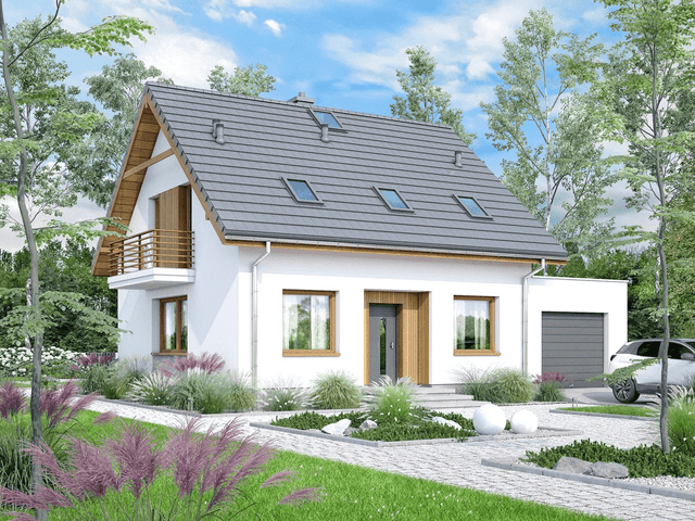 Wizualizacja domu jednorodzinnego Monte 5