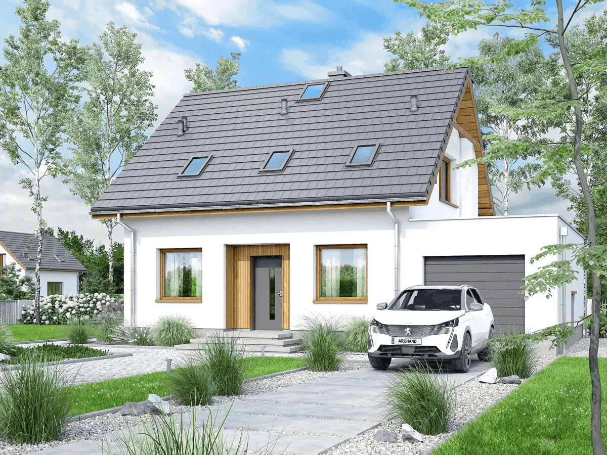Wizualizacja domu jednorodzinnego Monte 5