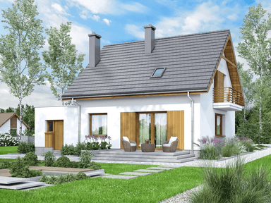 Wizualizacja domu jednorodzinnego Monte 5