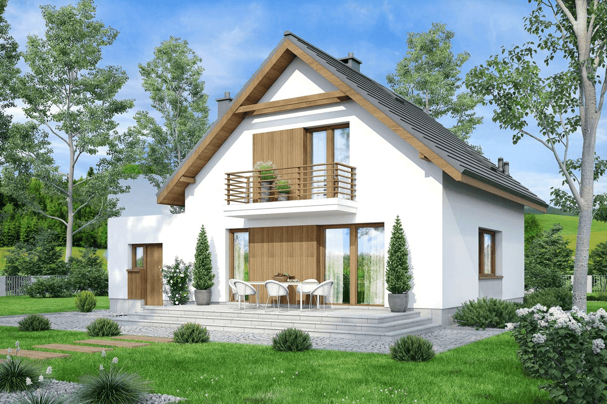 Wizualizacja domu jednorodzinnego Monte 6