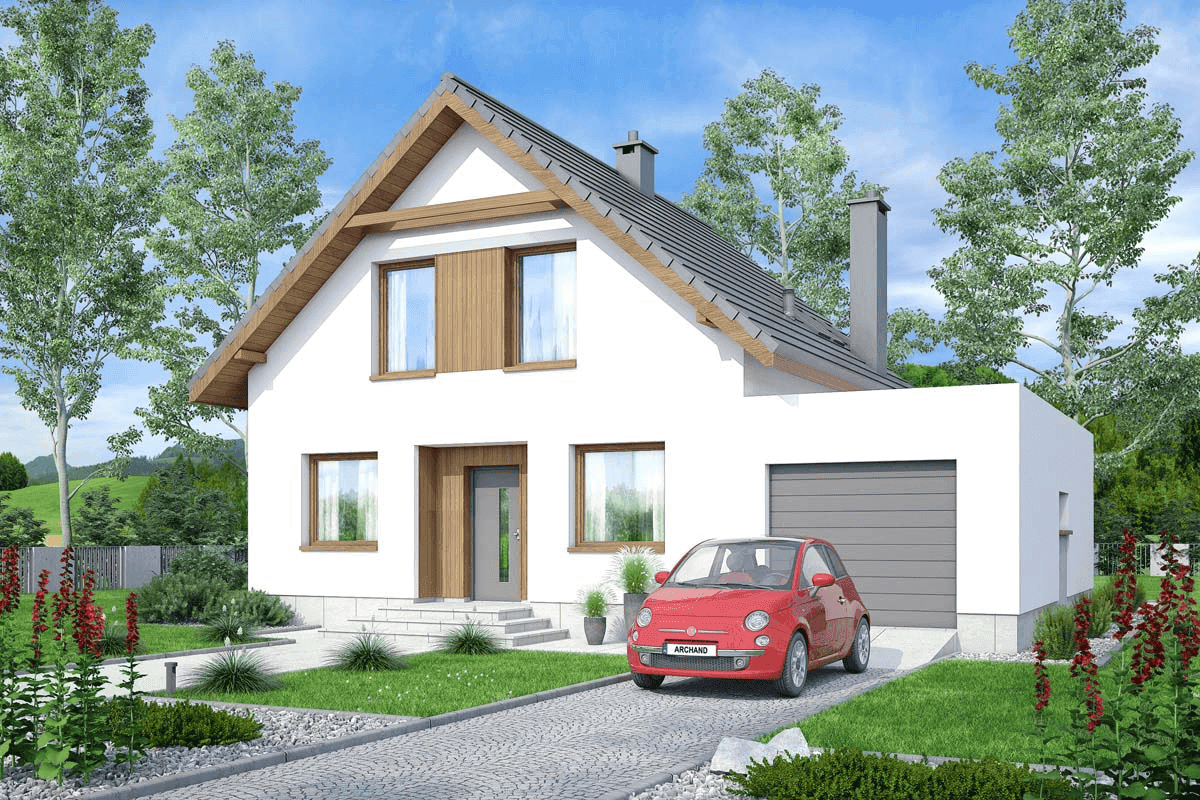 Wizualizacja domu jednorodzinnego Monte 6