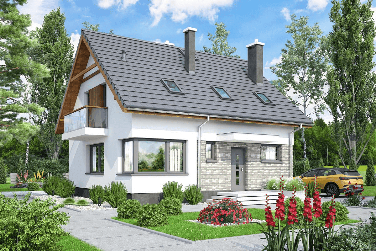 Wizualizacja domu jednorodzinnego Monte modern