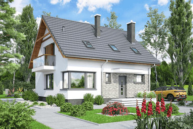 Wizualizacja domu jednorodzinnego Monte modern