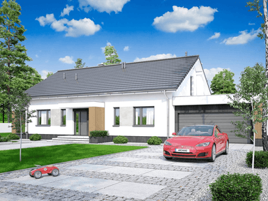 Wizualizacja domu jednorodzinnego Papaja