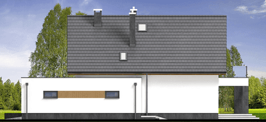 elewacja lewa domu jednorodzinnego Perfetto