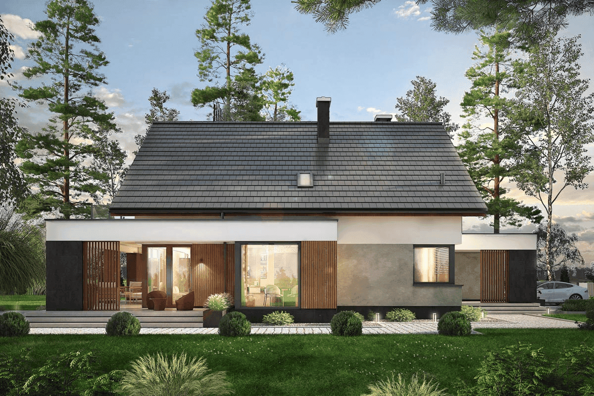 wizualizacja domu jednorodzinnego Perfetto