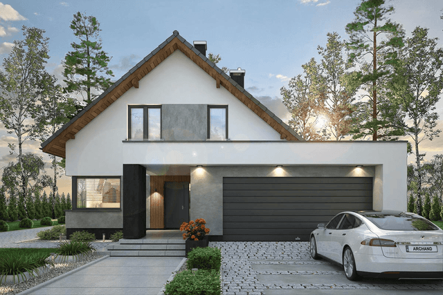 wizualizacja domu jednorodzinnego Perfetto