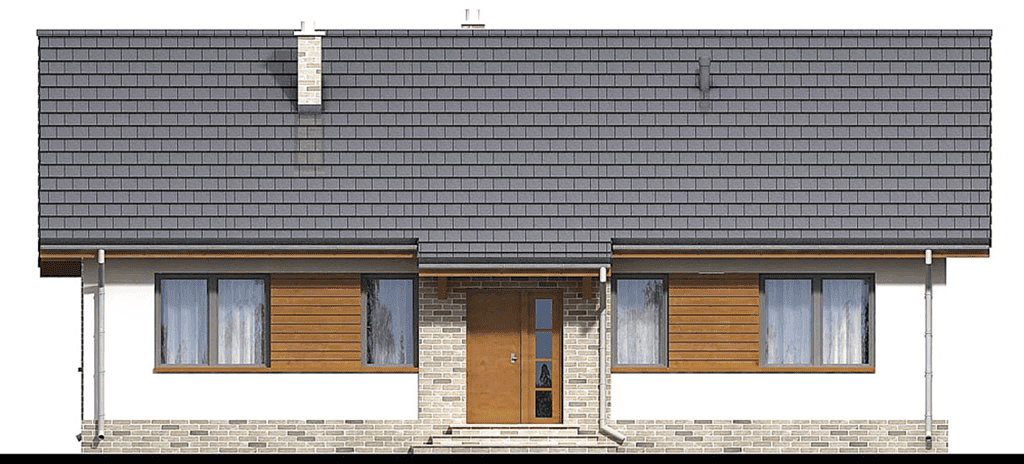 elewacja frontowa domu jednorodzinnego Pesto