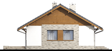 elewacja prawa domu jednorodzinnego Pesto