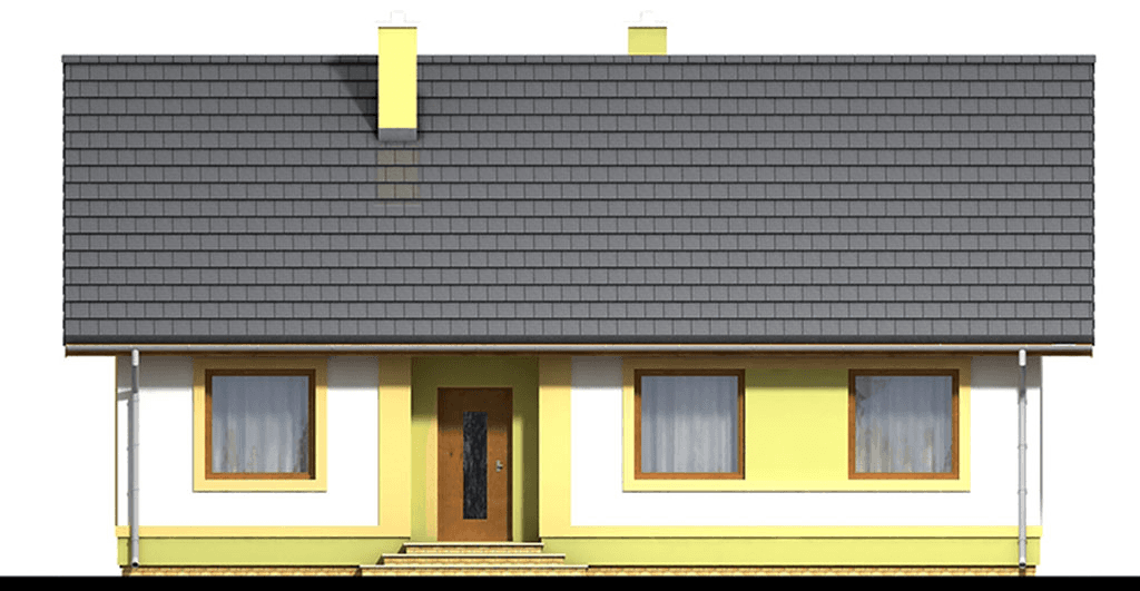 elewacja frontowa domu jednorodzinnego Pistacja 2