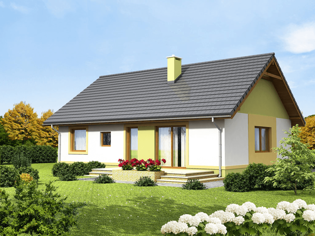 Wizualizacja domu jednorodzinnego Pistacja 2