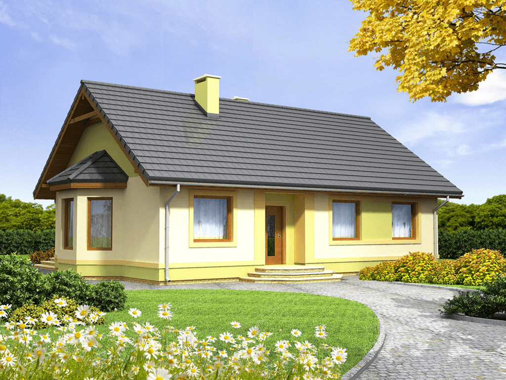 Wizualizacja domu jednorodzinnego Pistacja 3