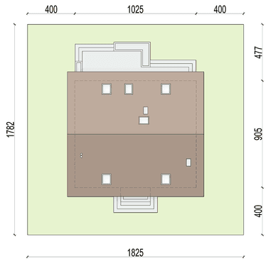 rzut usytuowania domu jednorodzinnego Rodzimek