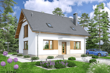 wizualizacja domu jednorodzinnego Rodzimek