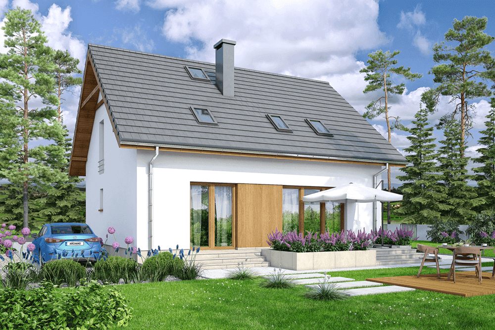 wizualizacja domu jednorodzinnego Rodzimek