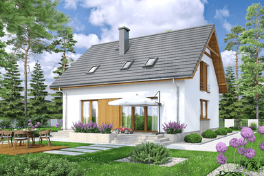 wizualizacja domu jednorodzinnego Rodzimek