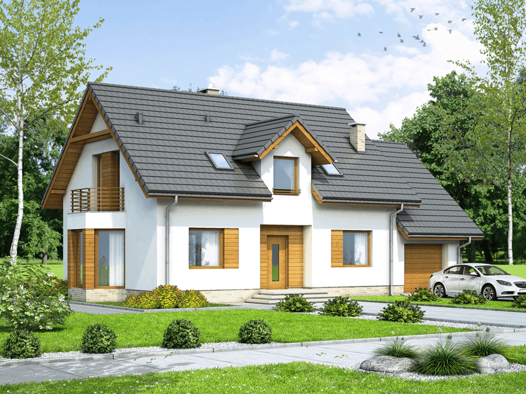 Wizualizacja domu jednorodzinnego Roibos