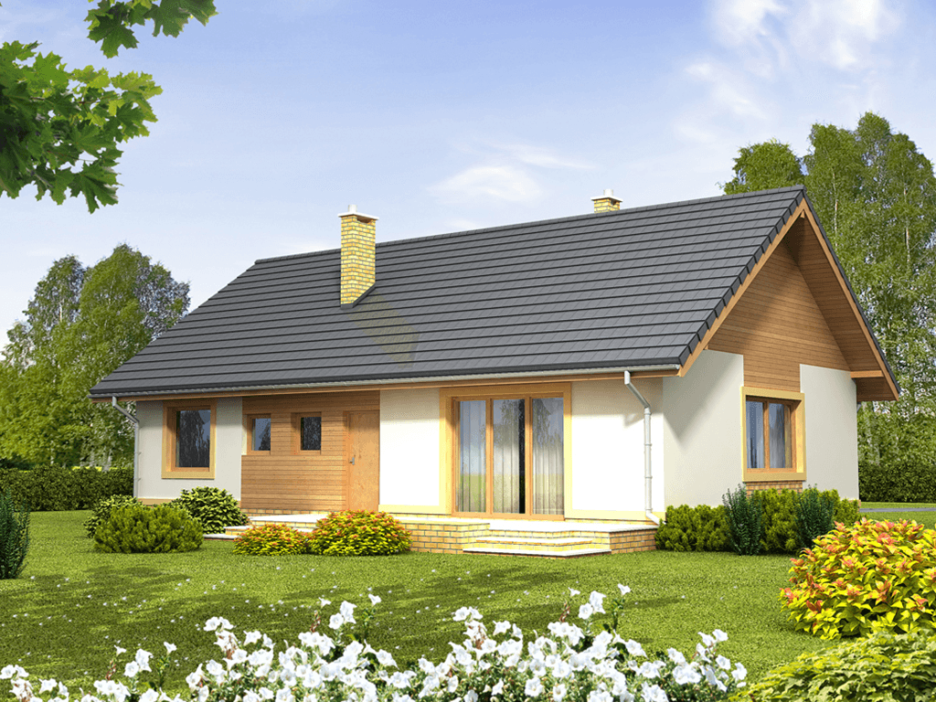 Wizualizacja domu jednorodzinnego Sezam 2