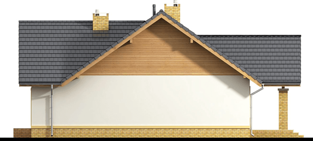 elewacja lewa domu jednorodzinnego Sezam 4