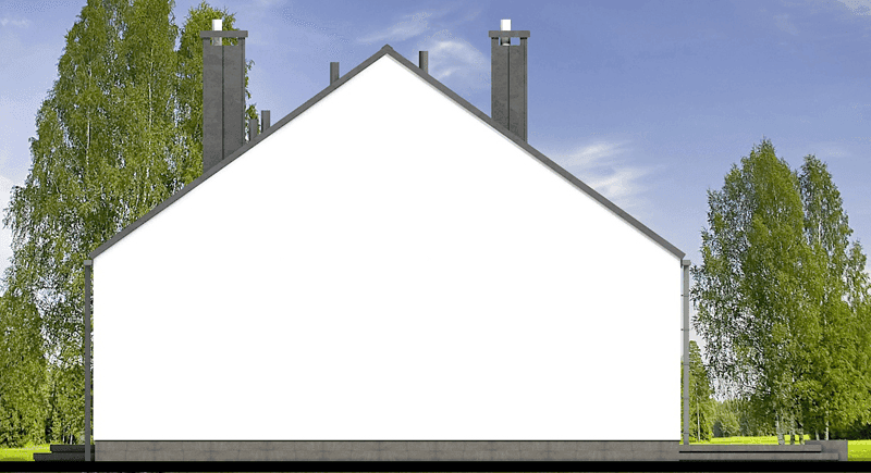 Elewacja prawa domu jednorodzinnego Solido 2