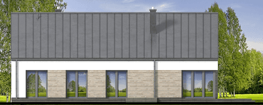 Elewacja tylna domu jednorodzinnego Solido 2