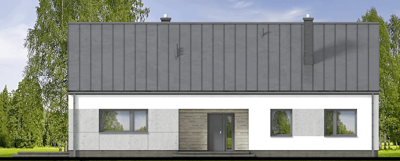 Elewacja frontowa domu jednorodzinnego Solido 2