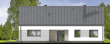 Elewacja frontowa domu jednorodzinnego Solido 2