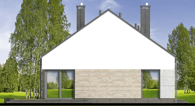 Elewacja lewa domu jednorodzinnego Solido 2