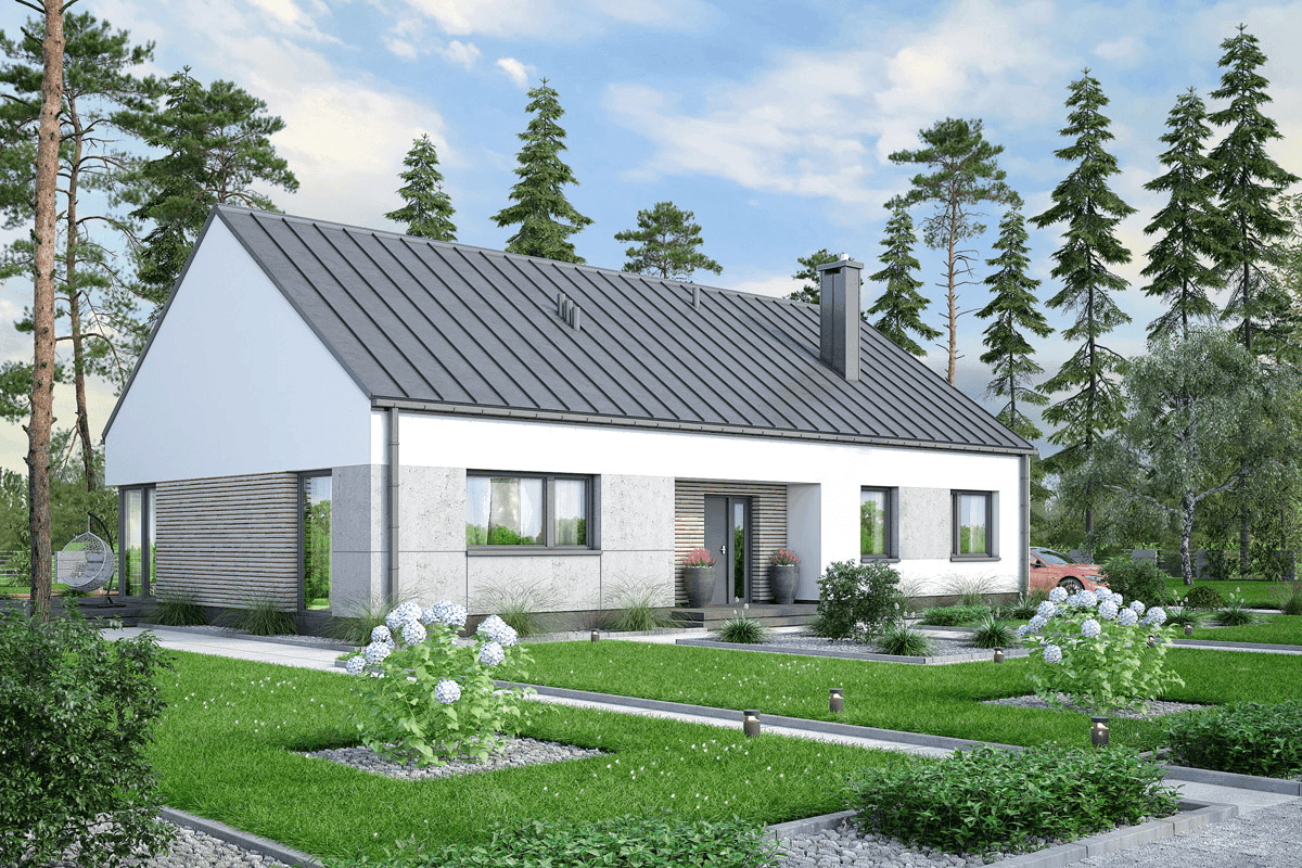 Wizualizacja domu jednorodzinnego Solido 2