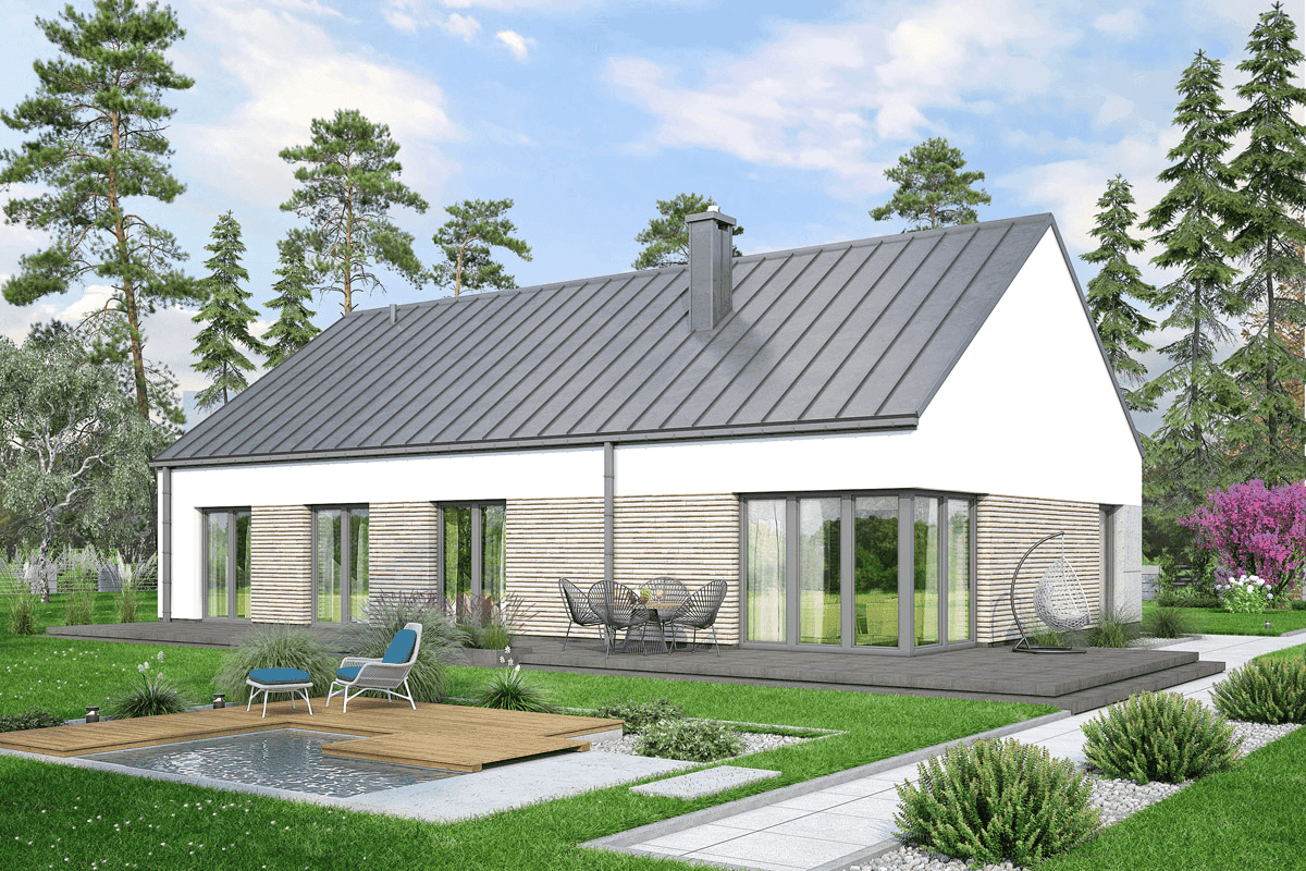 Wizualizacja domu jednorodzinnego Solido 2