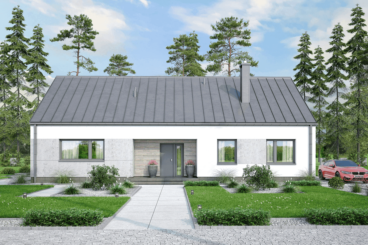 Wizualizacja domu jednorodzinnego Solido 2