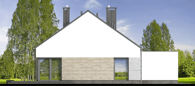 Elewacja lewa domu jednorodzinnego Solido