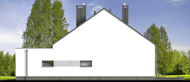 Elewacja prawa domu jednorodzinnego Solido