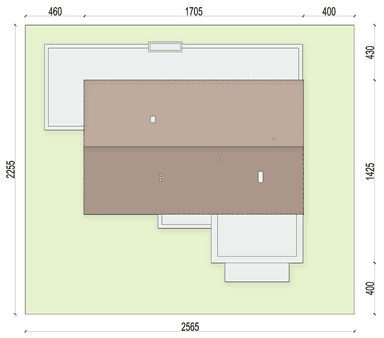 Rzut usytuowania domu jednorodzinnego Solido