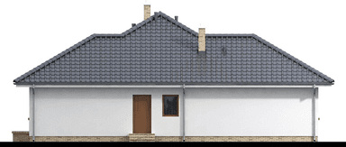 Elewacja prawa domu jednorodzinnego Szafran 2